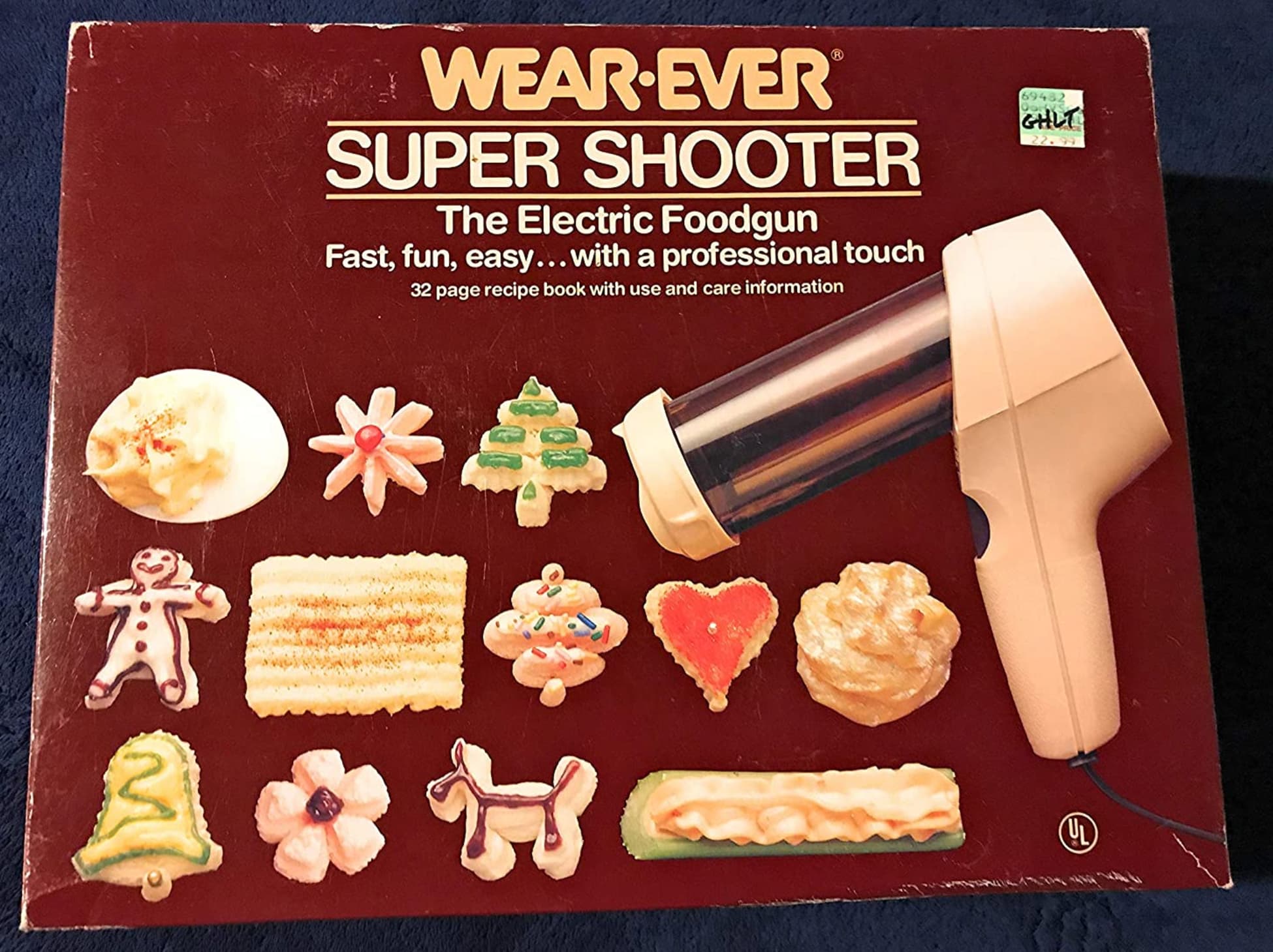 spritz cookie gun electric - WearEver Super Shooter The Electric Foodgun Fast, fun, easy... with a professional touch 32 page recipe book with use and care information 69482 Ghlt Ul